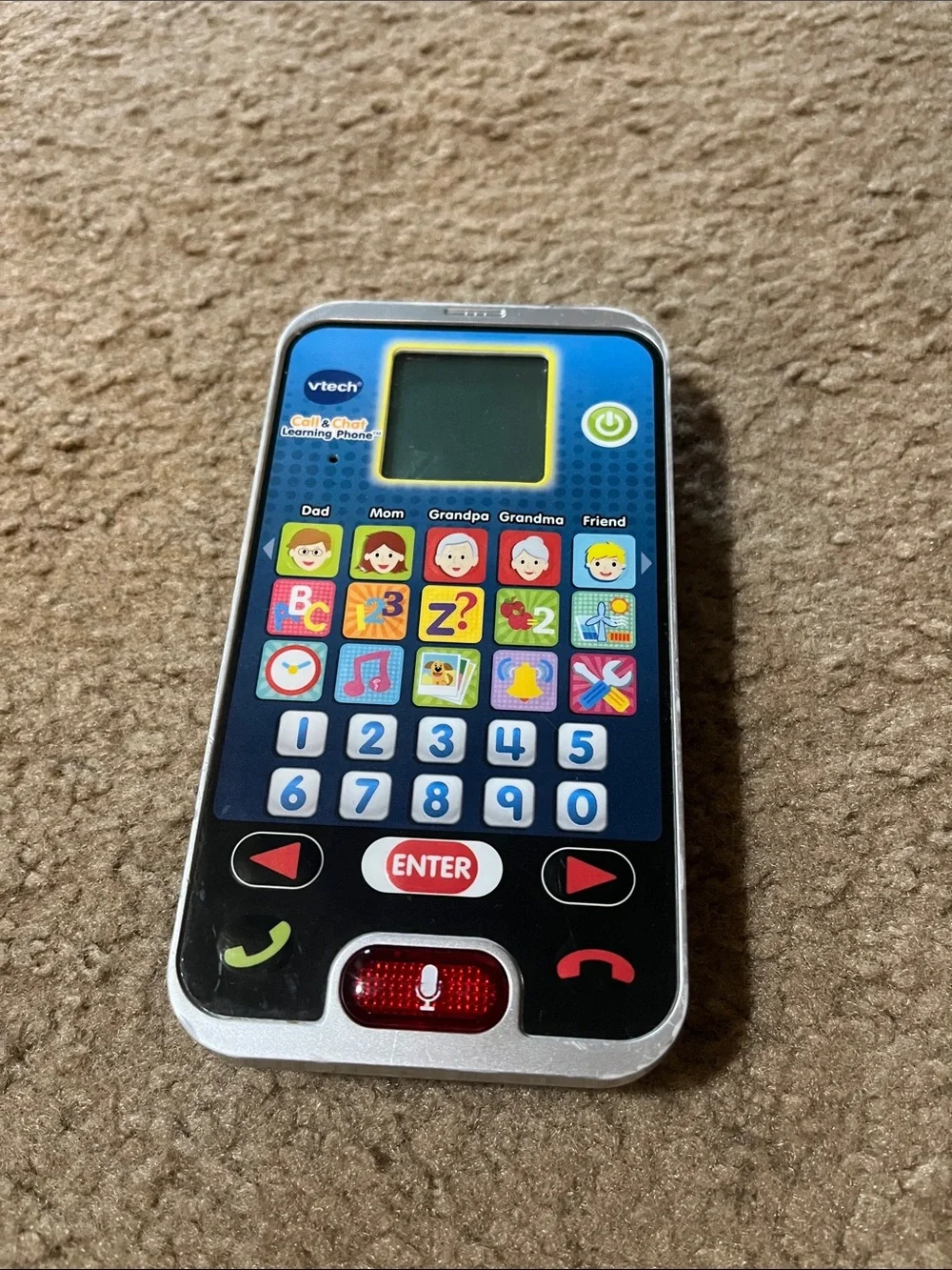 VTech Call & Chat Learning Phone - Blue and Black